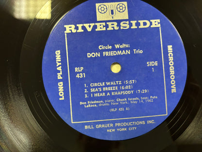 Don Friedman Trio - Circle Waltz LP US Mono Riverside RLP 431