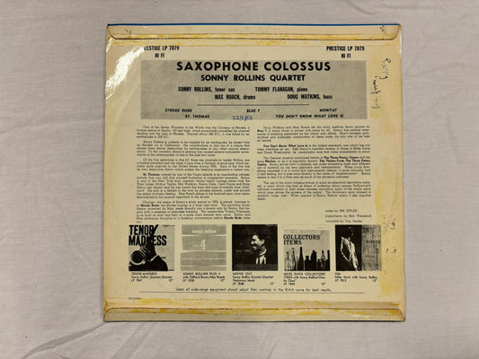 Sonny Rollins - Saxophone Colossus LP Denmark Pressing Original