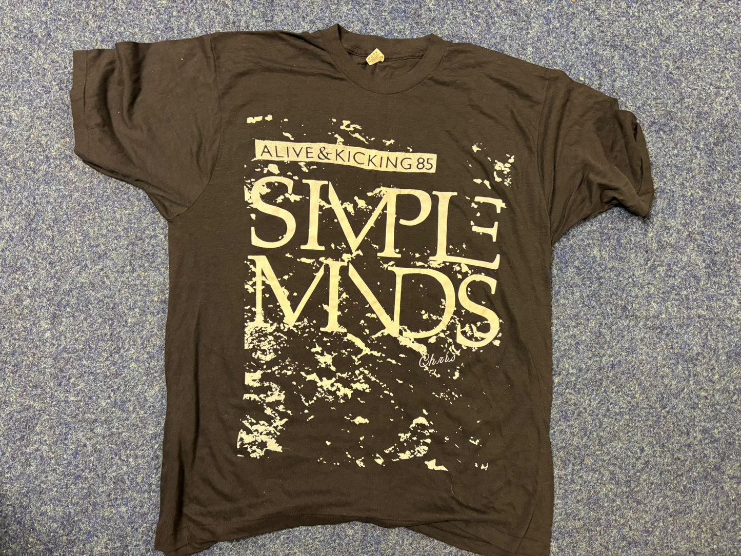 Simple Minds Alive & Kicking 1985 T-Shirt