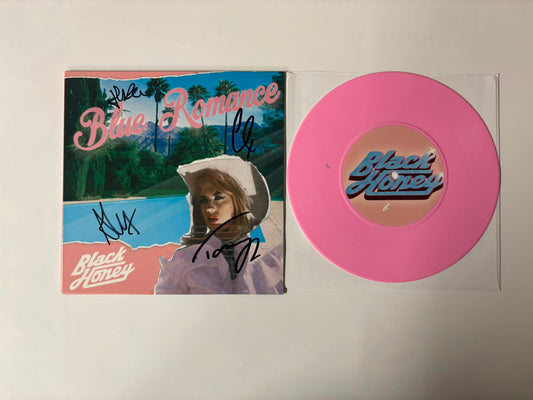 Black Honey - Blue Romance : Signed : 7"