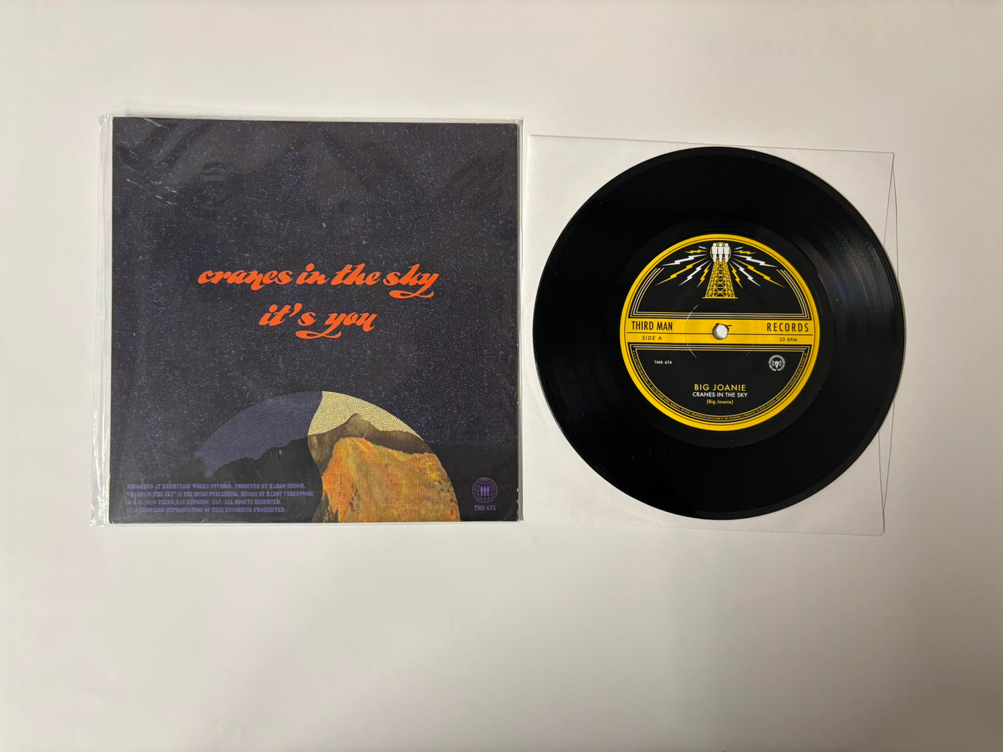 Big Joanie - Cranes in the sky : Signed : 7"