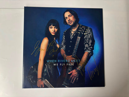 When rivers meet - We fly free : Signed