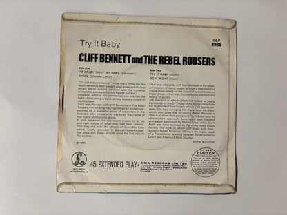 Cliff Bennet and The Rebel Rousers- Try it baby : 7"