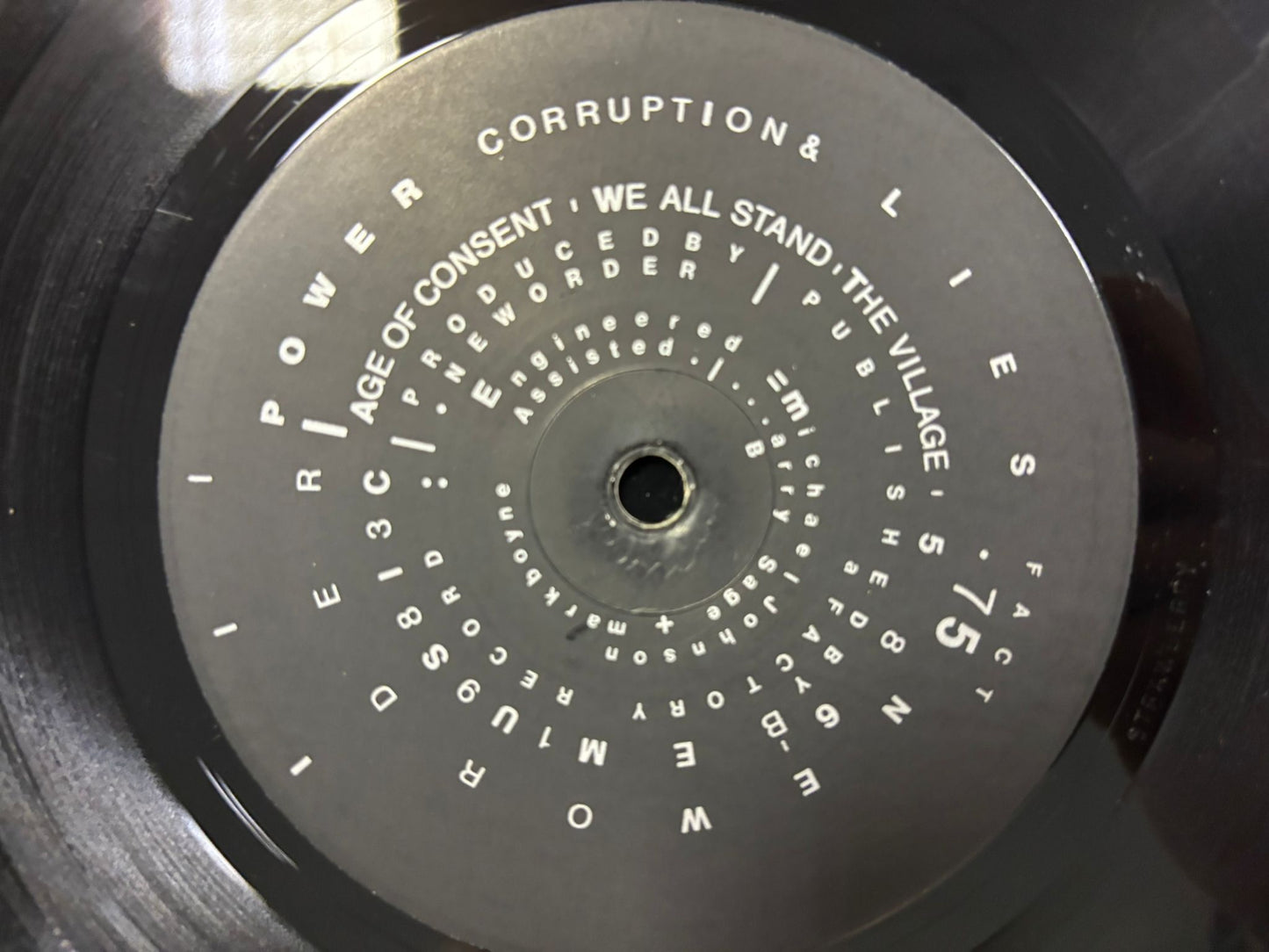 New Order- Power, Corruption and Lies UK 1st