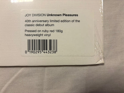 Joy Division- Unknown Pleasures Ruby Red