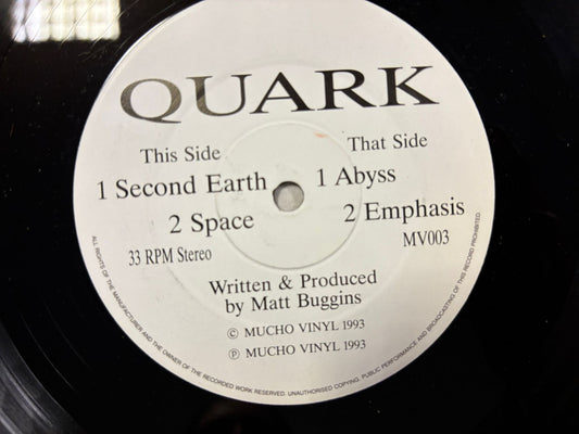 Quark - Abyss / Emphasis / Second Earth / Space 12" MV003